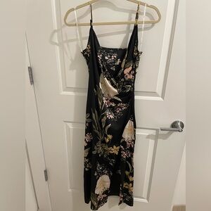 Lulu’s midi floral side slit